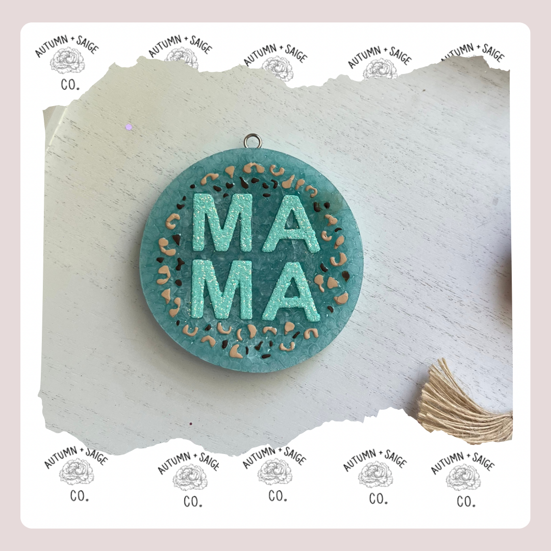 Teal Mama Cheetah Freshie
