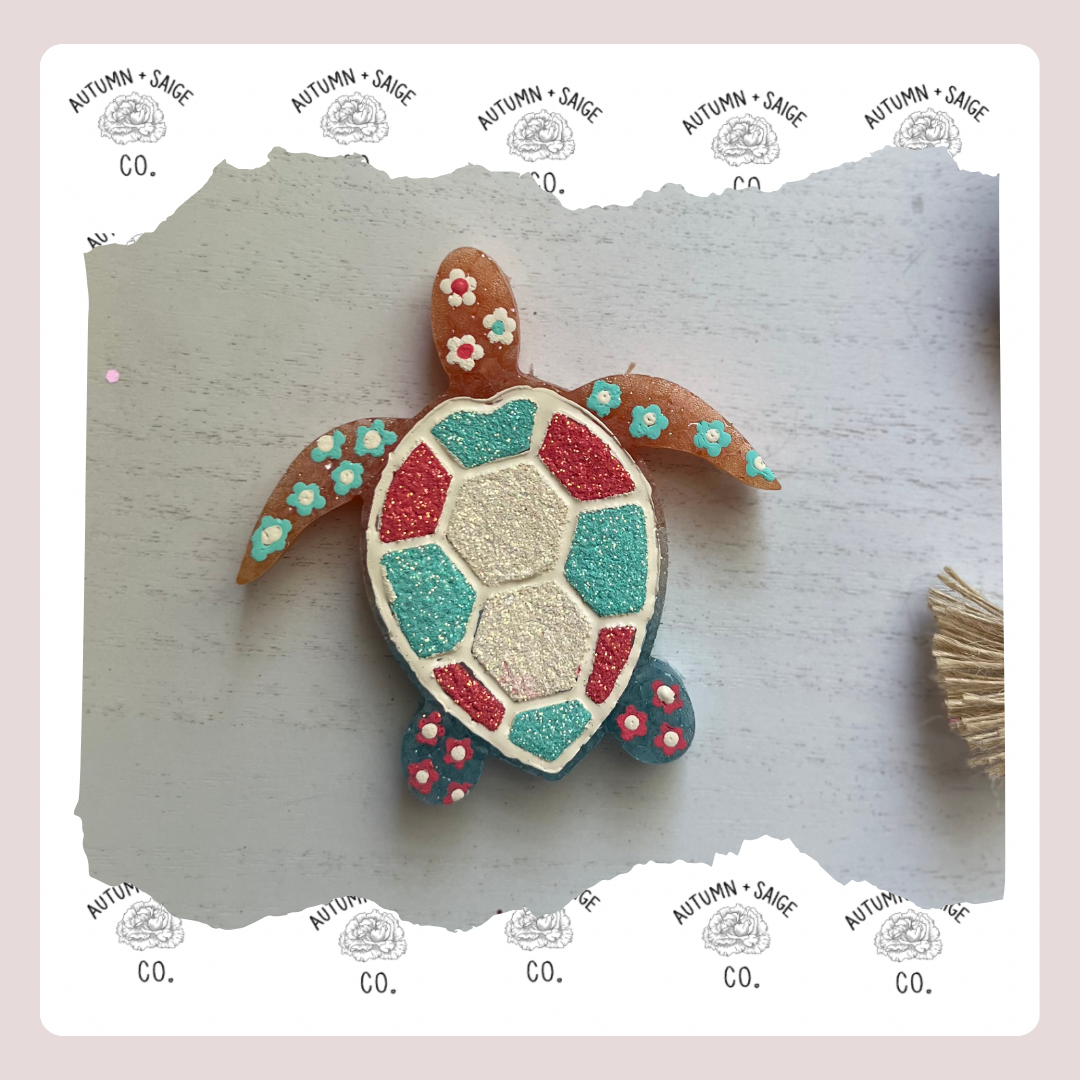 Floral Turtle Freshie