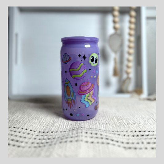 Purple Galactic Space Jellie Cup