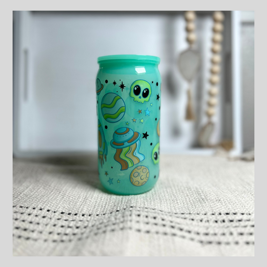 Teal Galactic Space Jellie Cup