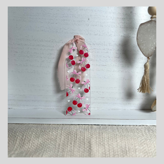 Cherries + Bows Bookmark