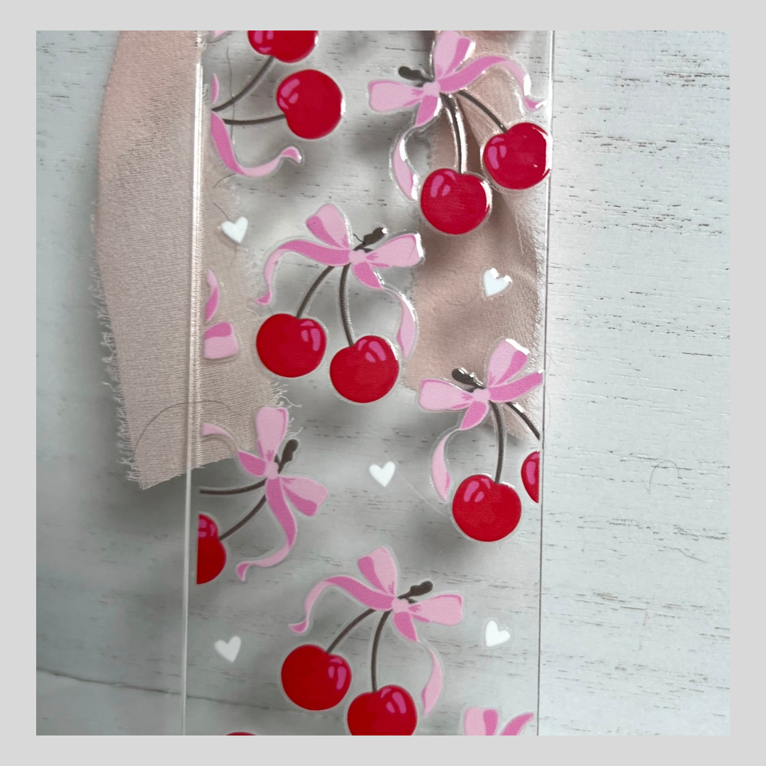 Cherries + Bows Bookmark
