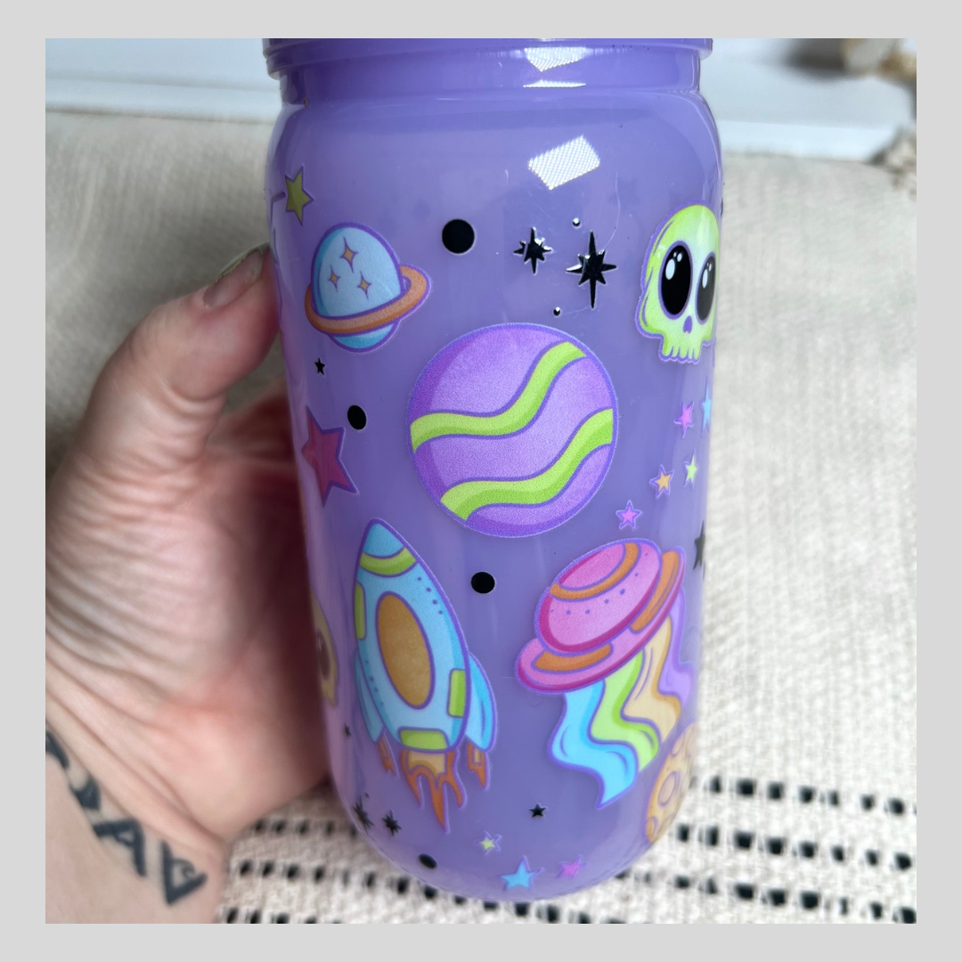 Purple Galactic Space Jellie Cup