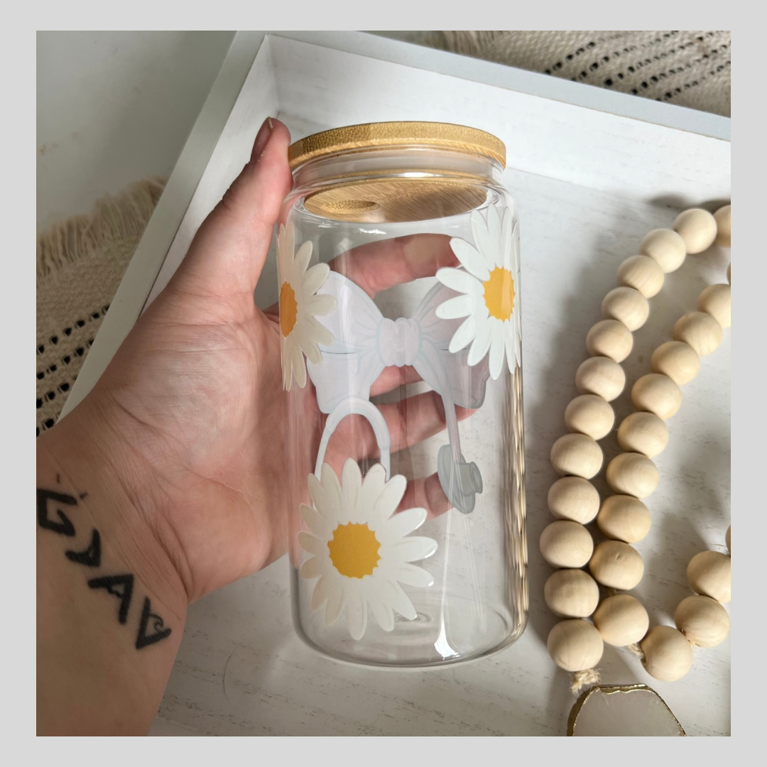 Stethoscope + Daisy Glass